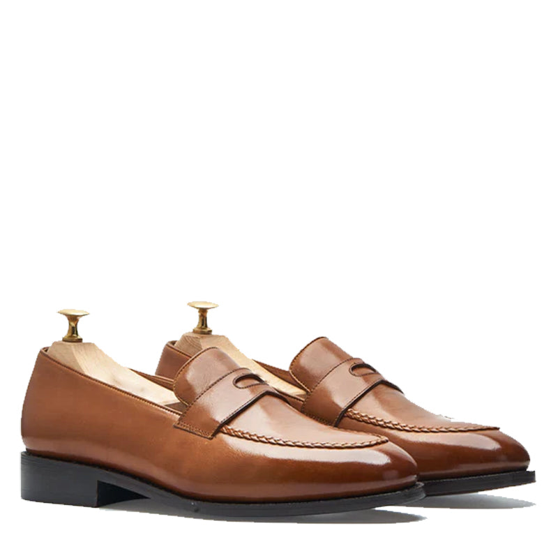 Classic Design Tan Slip on Loafer