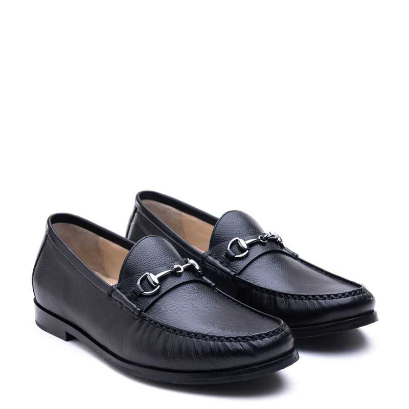 Men Tuscany Buckle Leather Loafers