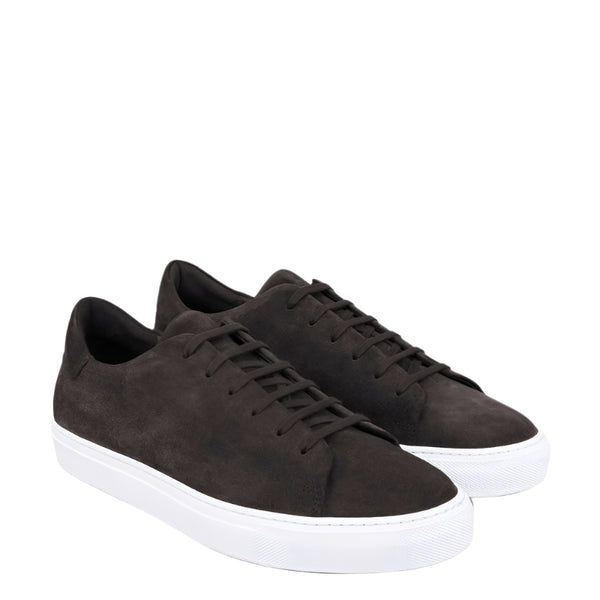 Suede Luxe Low Top Sneaker - Dark Brown