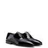 black dress shoes shiny Patent Shiny Leather Dual Textured Oxford Black Shoe – Italian Shoes Company