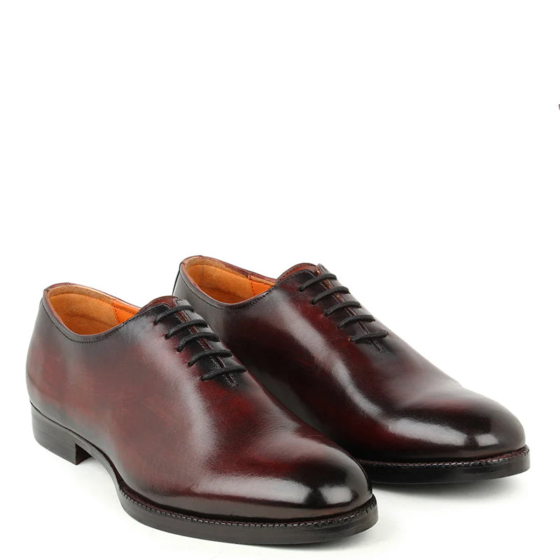 Patina Classic Wholecut Leather Oxford Shoes