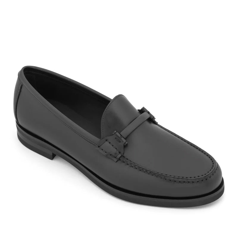 Classy Slip On Leather Black Loafer