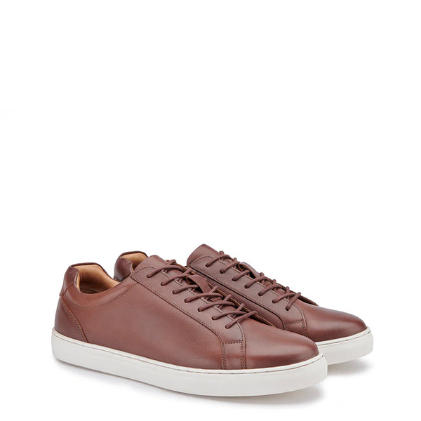 Classic Casual Leather Sneaker - Brown
