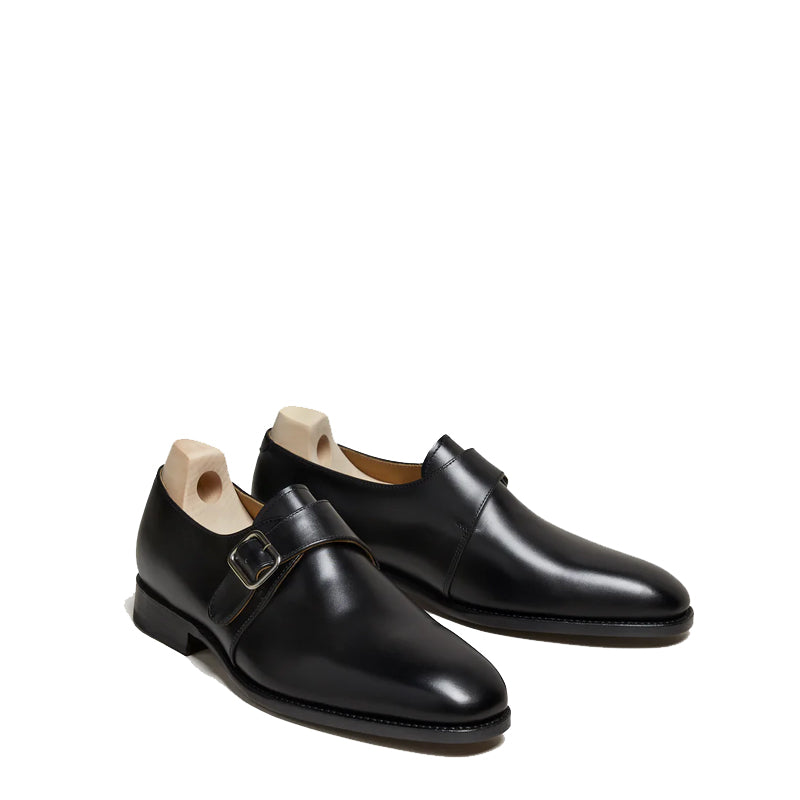 Classic Burgundy Monk Strap Leather Shoe