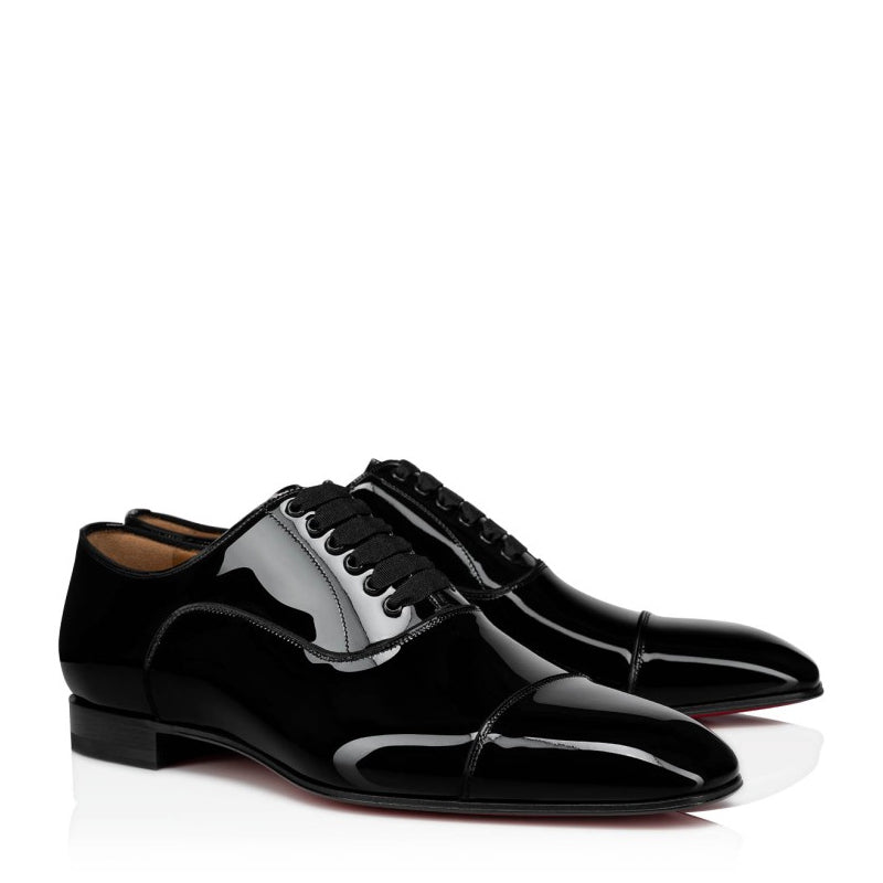 Patent Handmade Leather Lace-Up Oxford Shoes