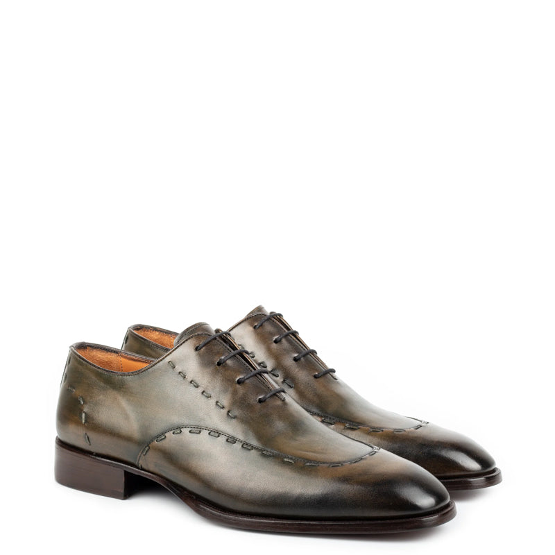 Polished Leather Handmade Oxford Shoe