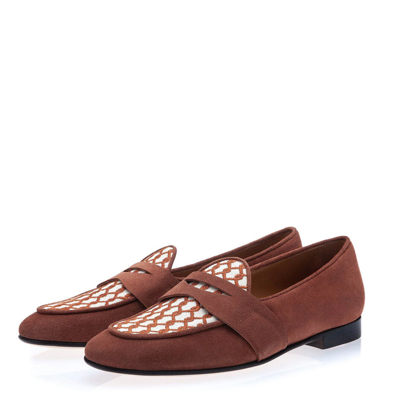 Belgian Suede Slip-On Loafers