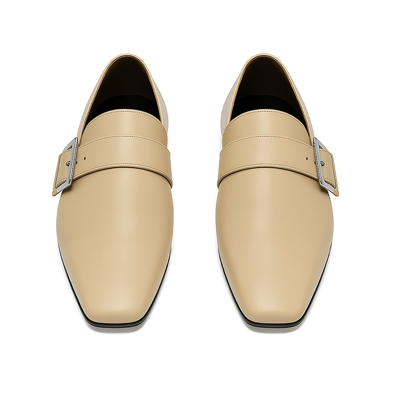 Mamie Frye Loafers in Beige