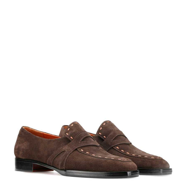 Classic Design Penny Suede Leather Loafer