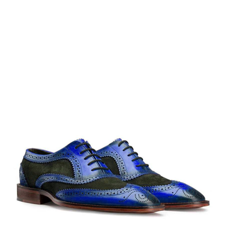 Wingtip Brogue Oxford Leather Lace Up Dress Shoes