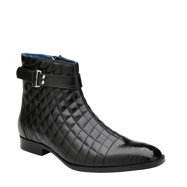 Belvedere Caiman Ankle Boot - Black