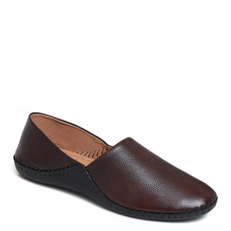 Men Textured Casual Leather Loafers