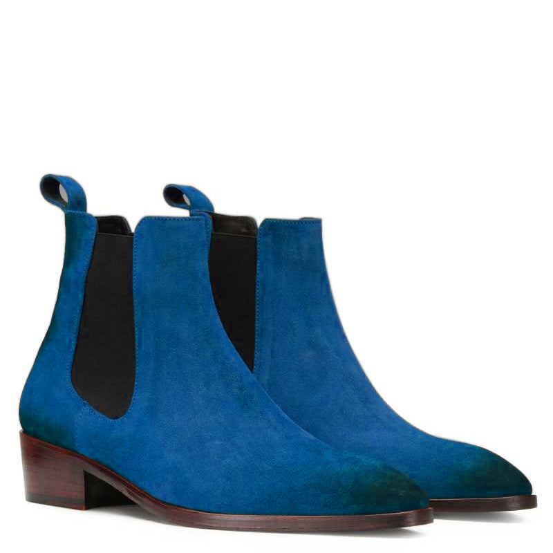 Suede Leather Chelsea Boots