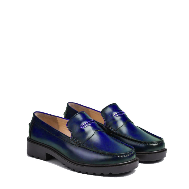 Alto Lite Leather Loafers Blue