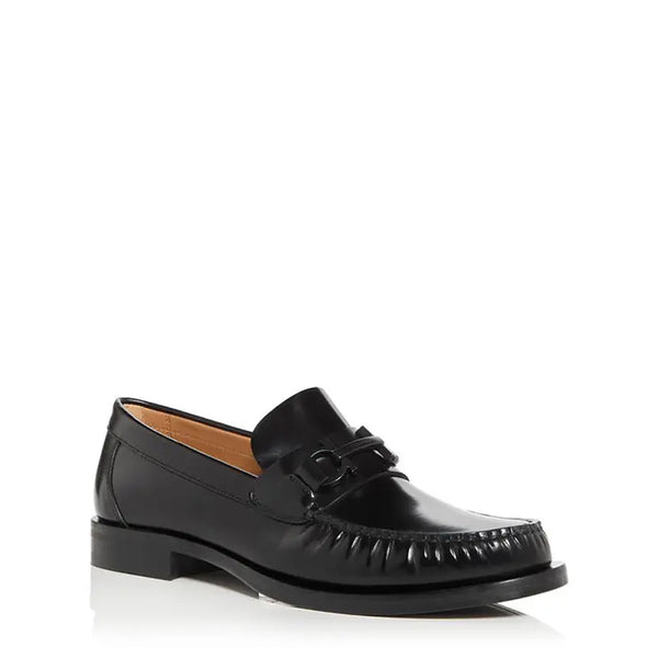 Serene Step Leather Loafers - Black