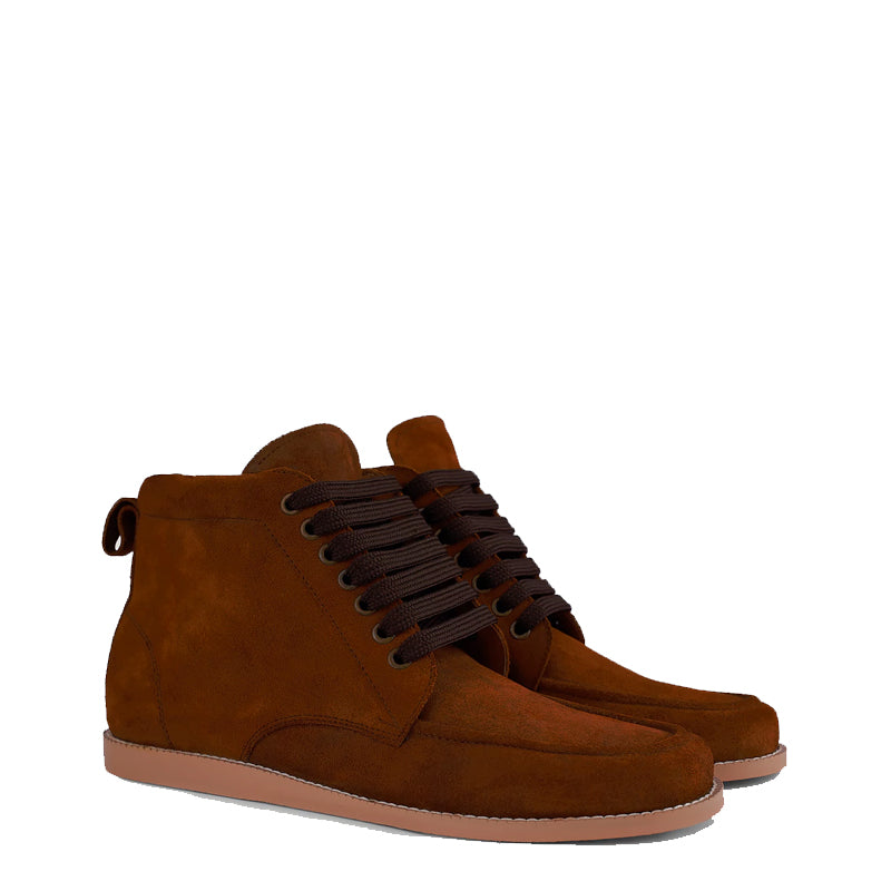 Bearman Moc Toe Suede Boots For Men