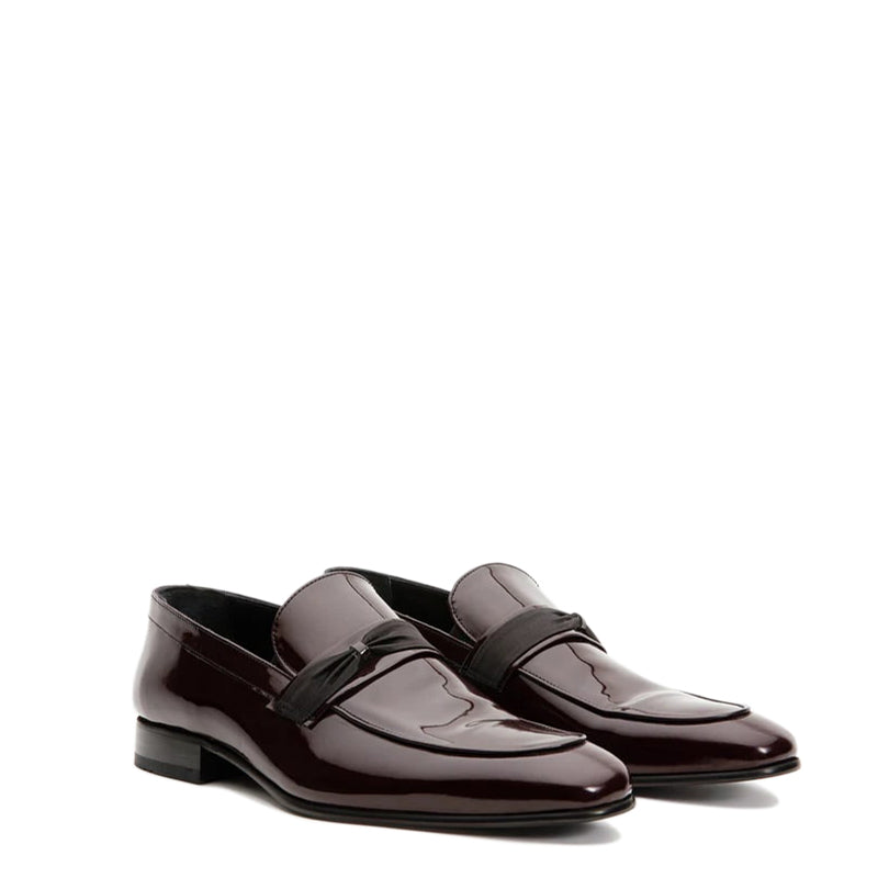 Black Patent Party Loafer for Men