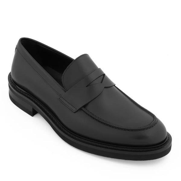 Classic Penny Solid Leather Loafers