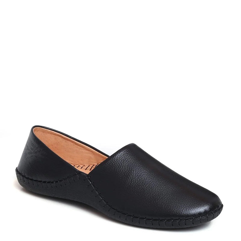 Men Textured Casual Leather Brown Loafer