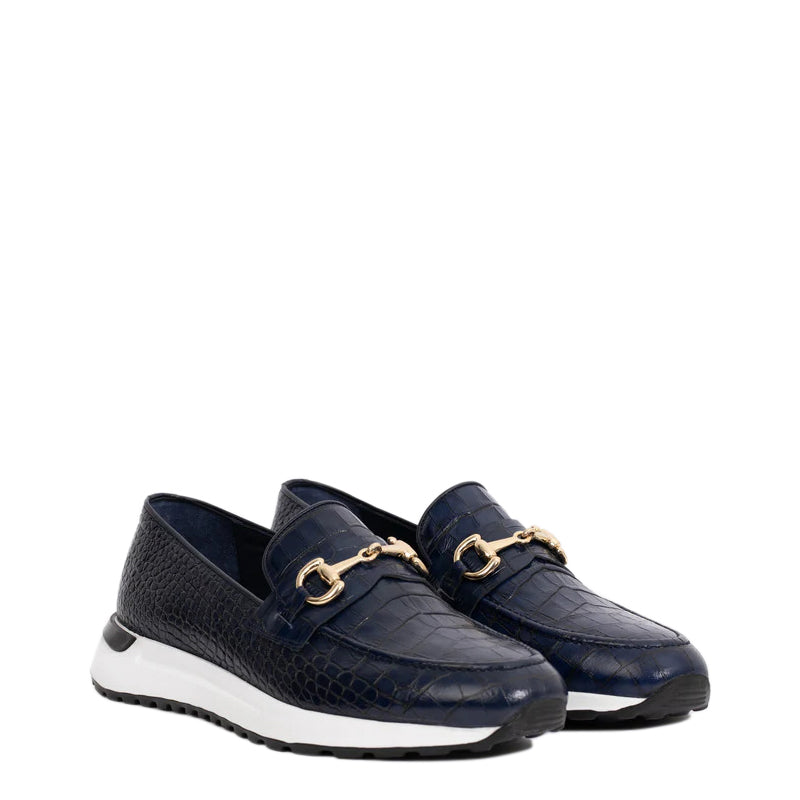 Crocodile Leather Loafer Men display picture 1