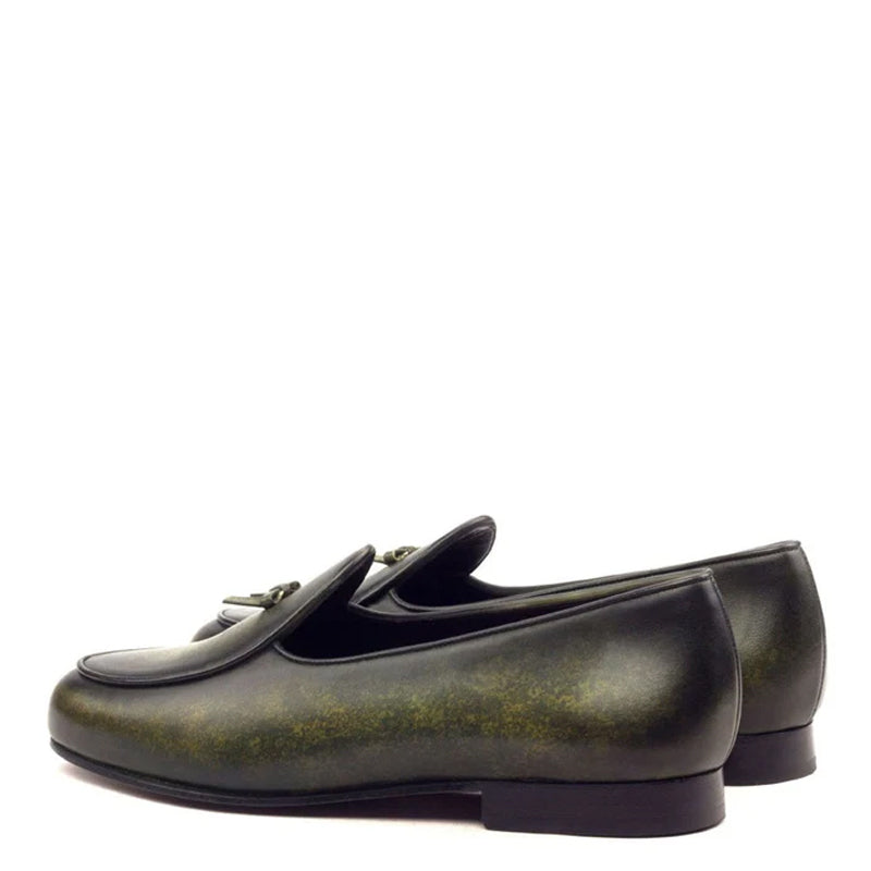 Patina Slip-On Leather Loafers For Men