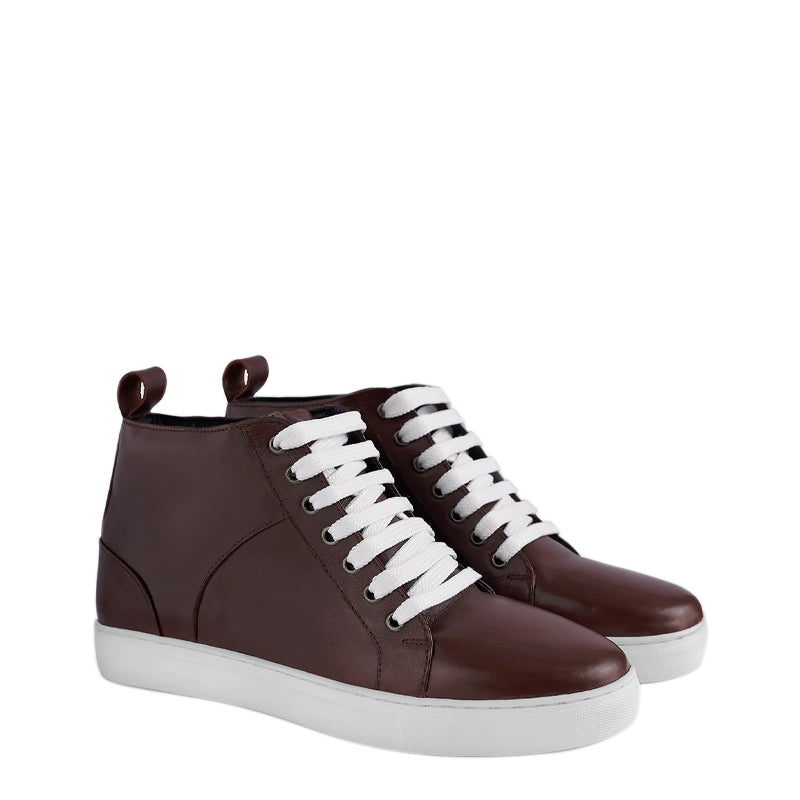 High Top Leather Sneakers