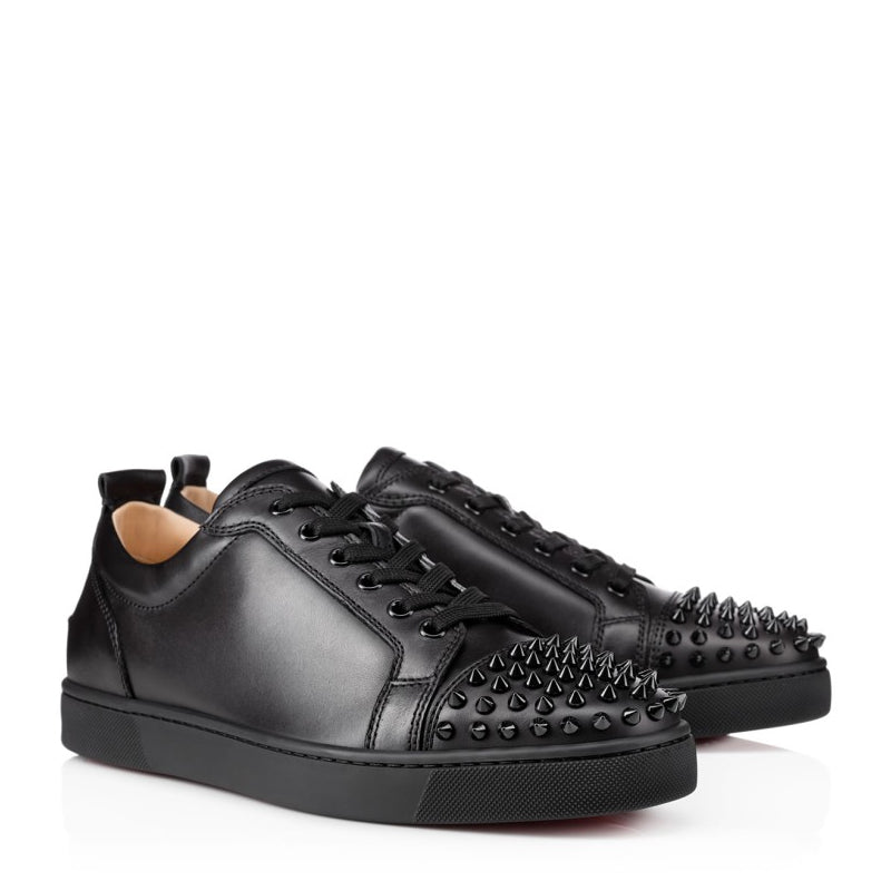 Men Solid Leather Lace Up Sneakers