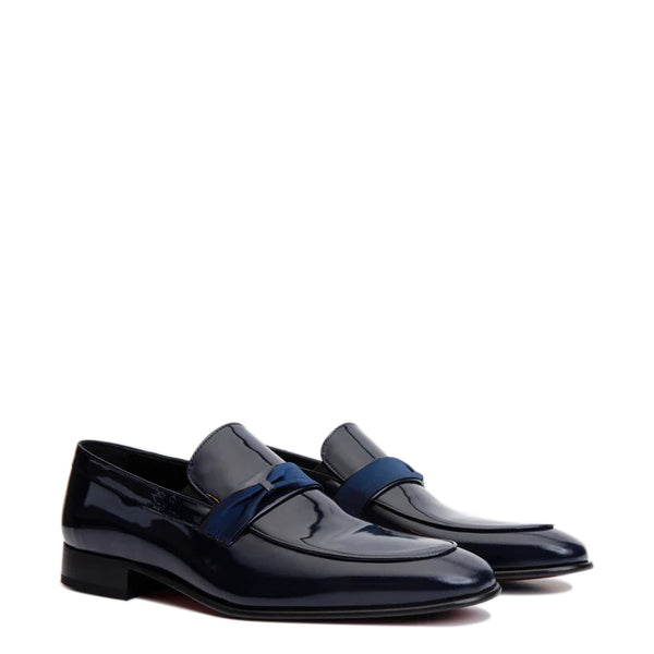 Wine Patent Party Loafer for Men - Blue