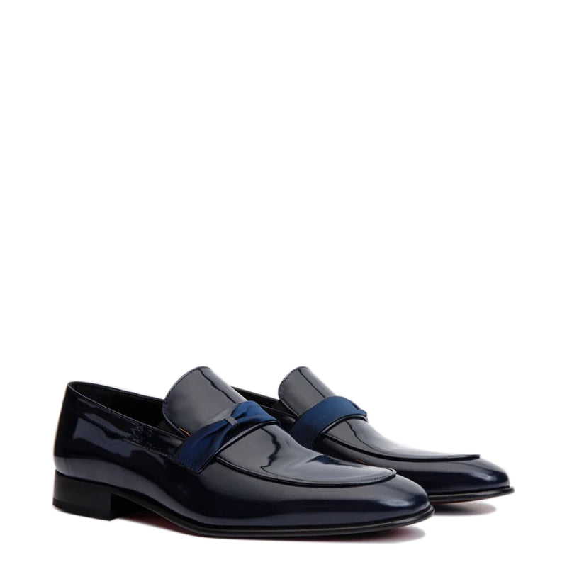 Black Patent Party Loafer for Men