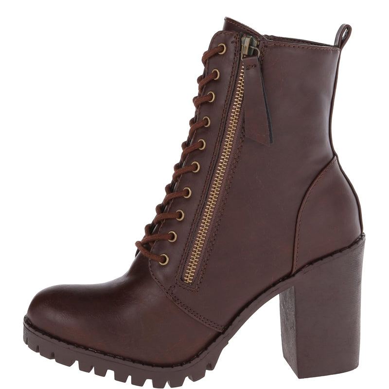 Urban Lace-Up Ankle Boots