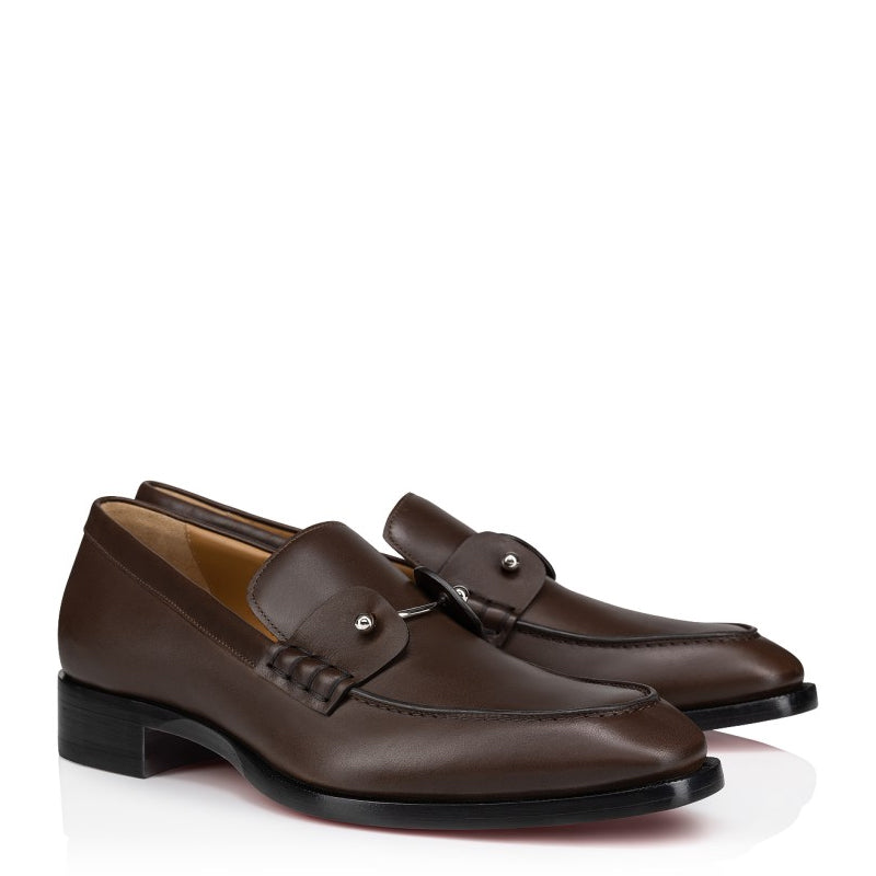 Men Solid Leather Loafers