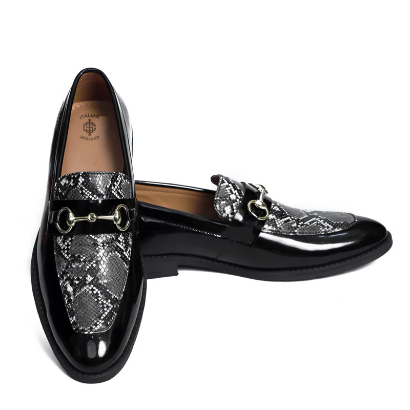 Patent Leather Horsebit Loafers For Men