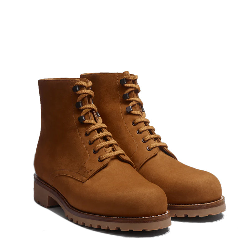 Worker Suede Lace-Up Boots For Men