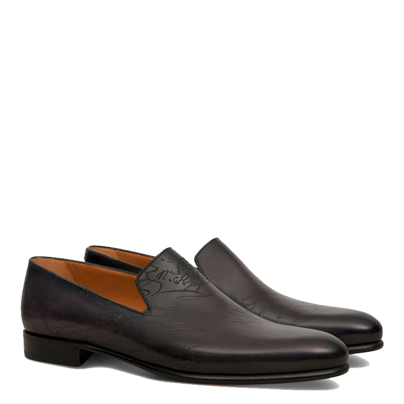 Men Solid Leather Formal Loafers