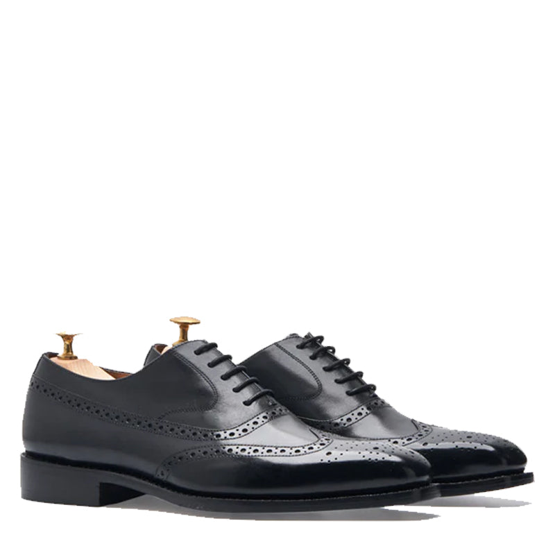 Black Brogue Shoes for Men