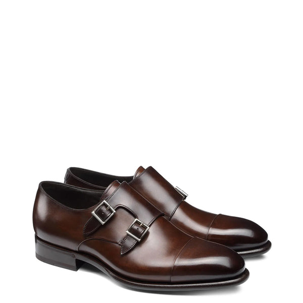Deep  Double Monk Strap Shoes