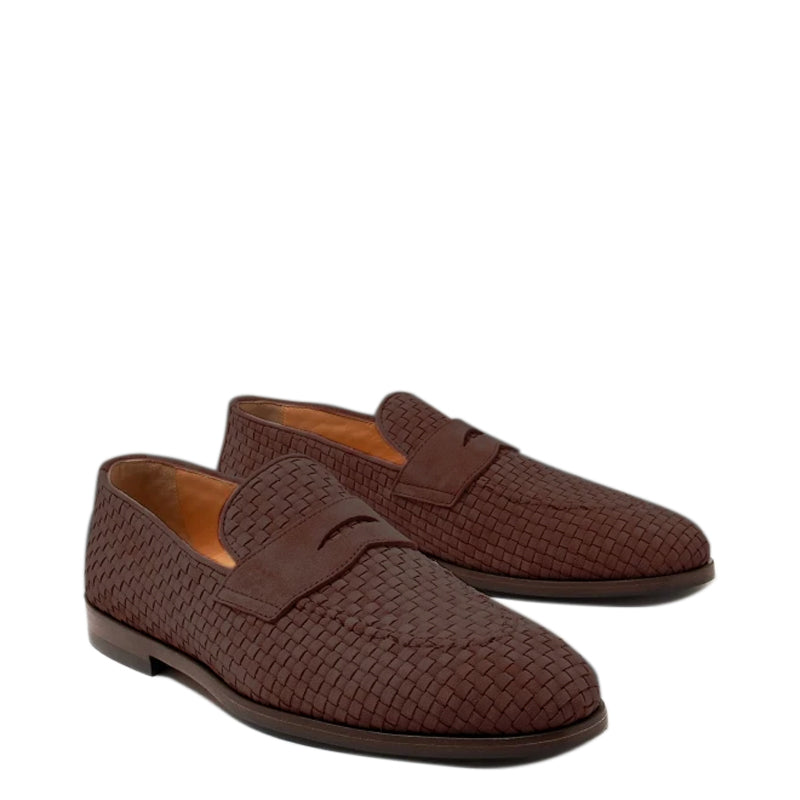 Luxury Men Penny Suede Loafers