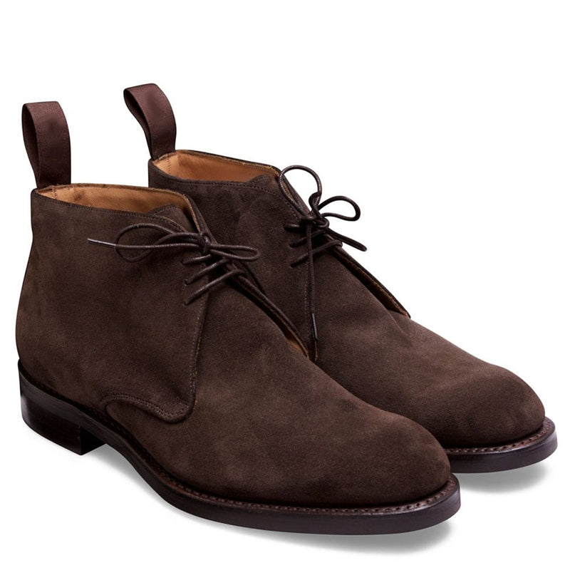 Suede Leather Lace-Up Chukkas Ankle Boots