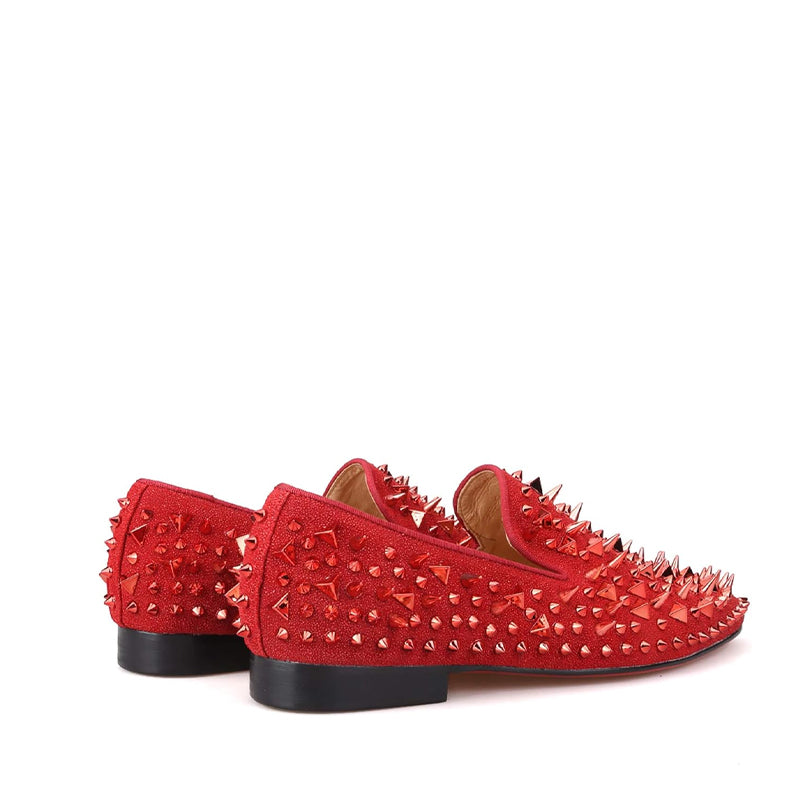 Loafer  Rhinestones Rivets Prom