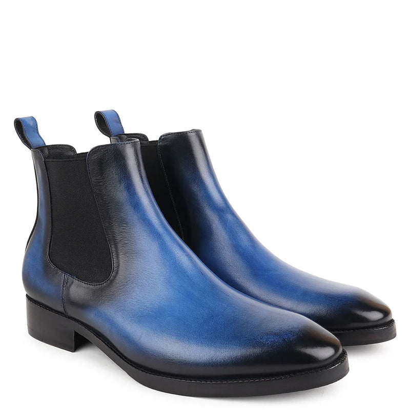 Patina Classic Leather Chelsea Boots