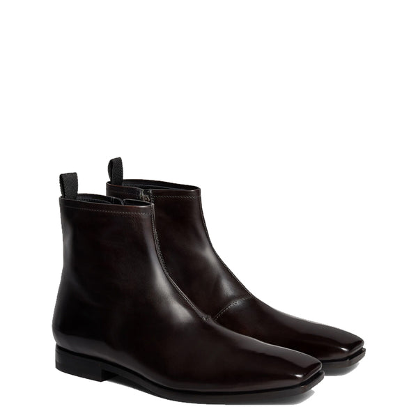 Chelsea Leather Zip up Ankle Boots