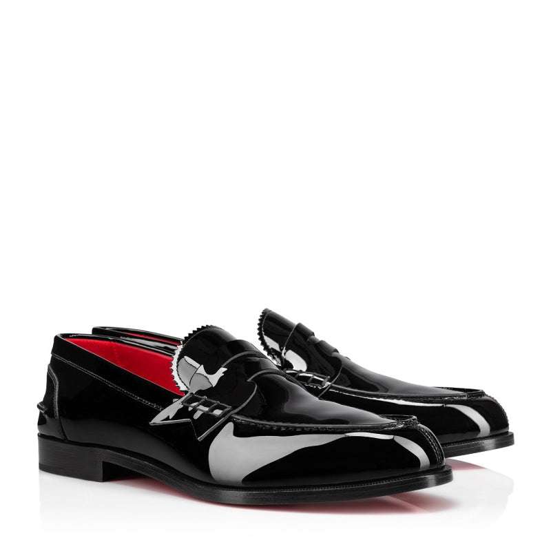 Patent Leather Penny Loafers For Men