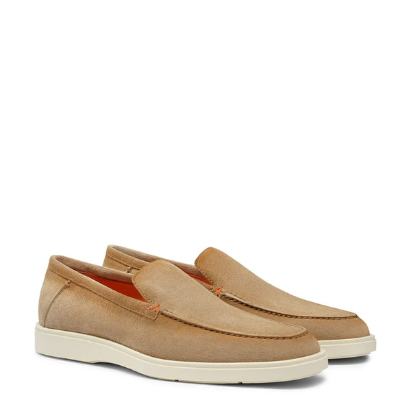 Men Slip On Suede Loafers - Beach