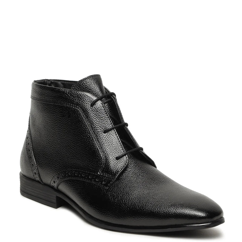 Pure Leather Stylish Lace Up Chukkas Boots