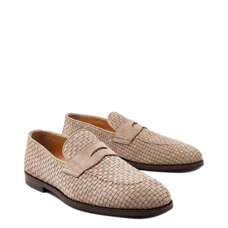 Luxury Men Penny Suede Loafers