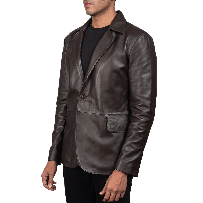 Astaire Leather Blazer