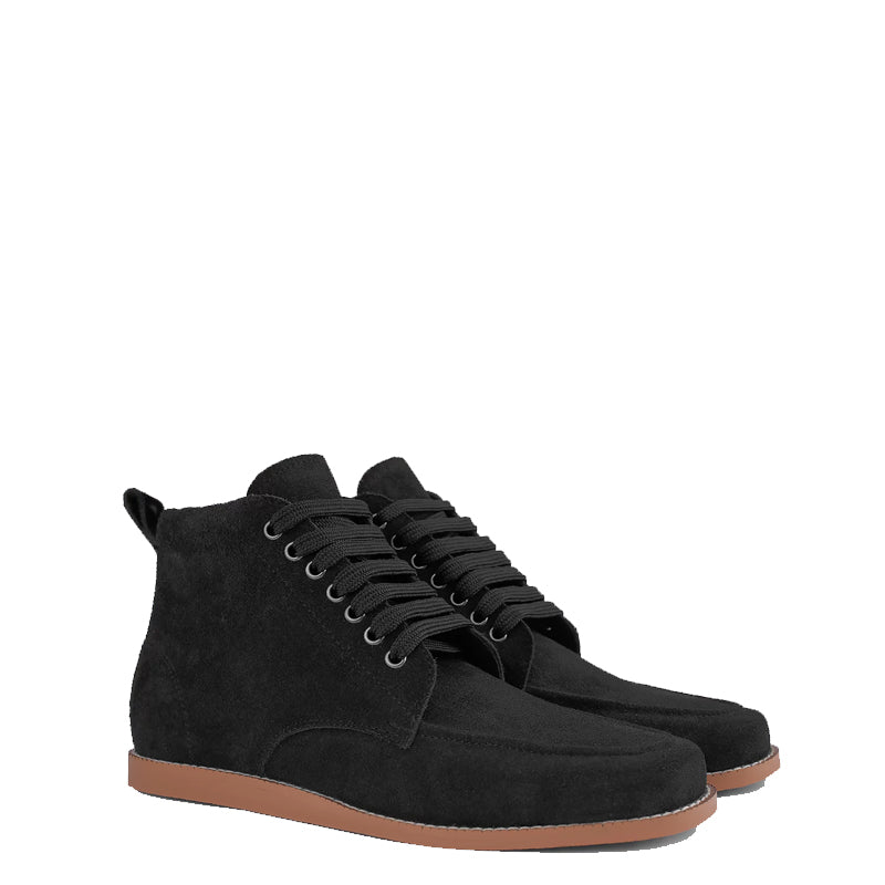 Bearman Moc Toe Suede Boots For Men