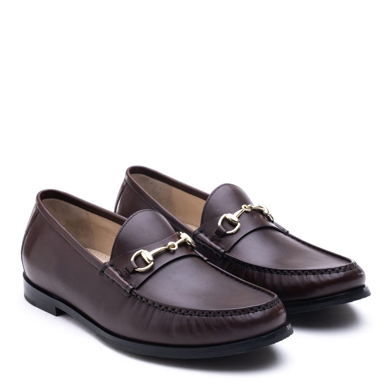 Men Tuscany Buckle Leather Loafers