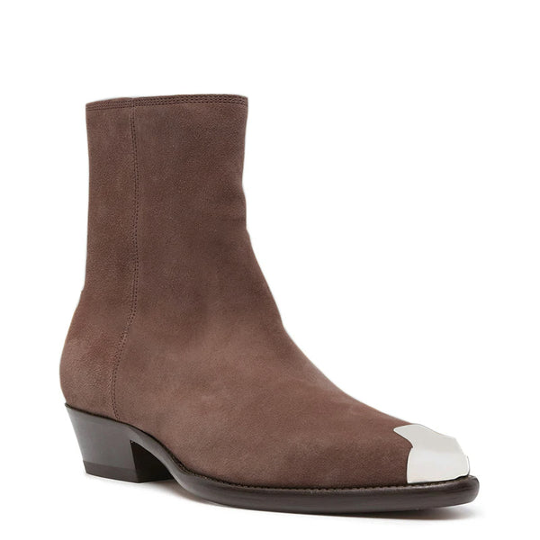 Adnae Suede Ankle Boots - Brown