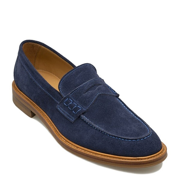 Lucent Step Suede Loafers - Blue